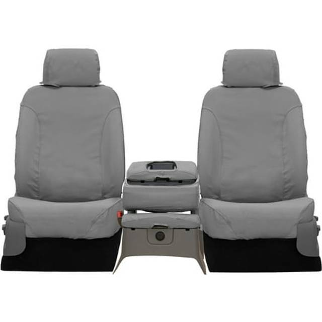 Covercraft - SS3418PCGY SeatSaver Front Row Custom Fit Seat Cover for Select Ford F-150 Models - Polycotton Grey