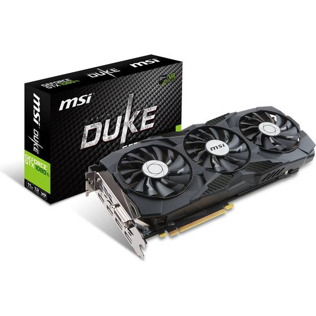 MSI videokort GTX 1080 TI DUKE 11G OC Black Svart