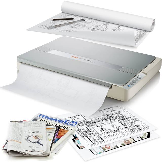 OS1180 Flatbed Scanner for A3 Graphics and Documents - Designed for Libraries, Schools or Small Offices - Scan A3 Document in 9 Seconds About