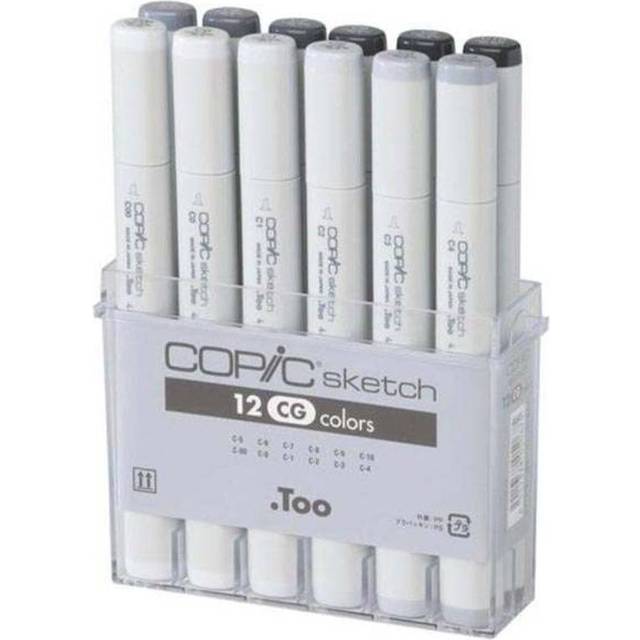 Copic Sketch Marker Pen Cool Grey Set of 12