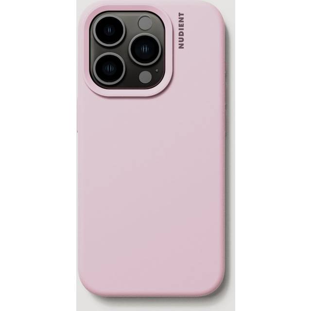 Nudient iPhone 15 Pro Base Silikon Skal - Baby Pink