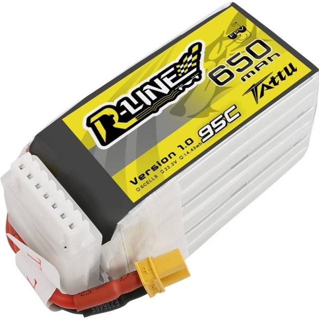 Tattu R-Line Batterie LiPo Akku 650mAh 95C 6S1P XT30