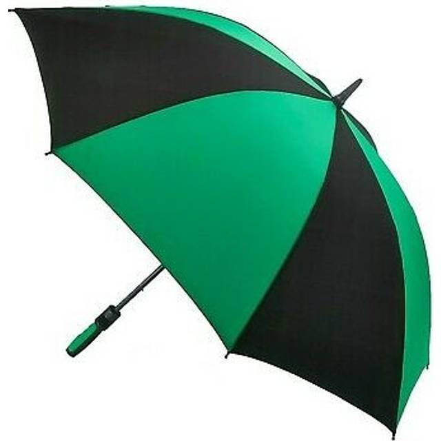 Fulton Cyclone Stick Paraply, 100 cm, 1 L, Svart/Grön, Svart/grön, 100 cm, Enda
