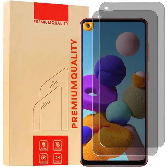 2-PACK Samsung A21s Privacy Härdat glas 0.26mm 2.5D 9H
