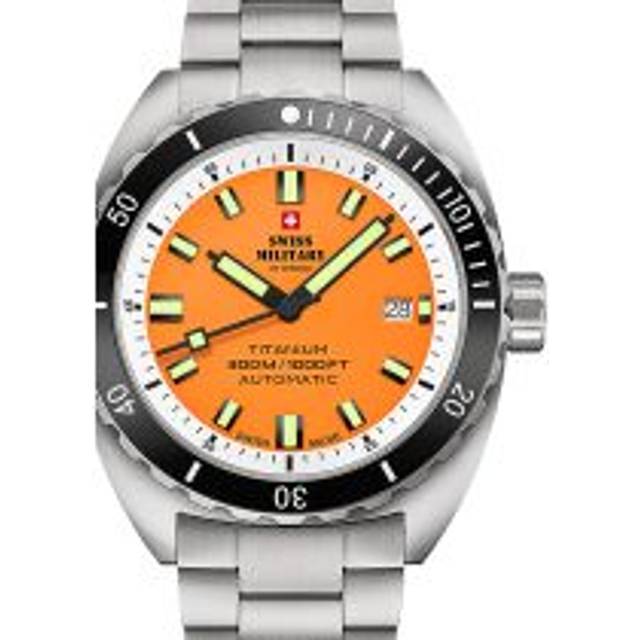 Swiss Military SMA34100.04 Diver Titanium Automatik Herrenuhr 42mm 30ATM