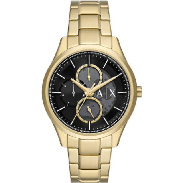 Armani Exchange Men's Multifunction Gold Tone Stainless Steel Bracelet Watch