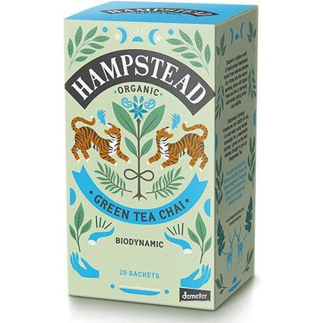 Hampstead Tea Grönt te Chai, EKO, Demeter - 20 Påsar