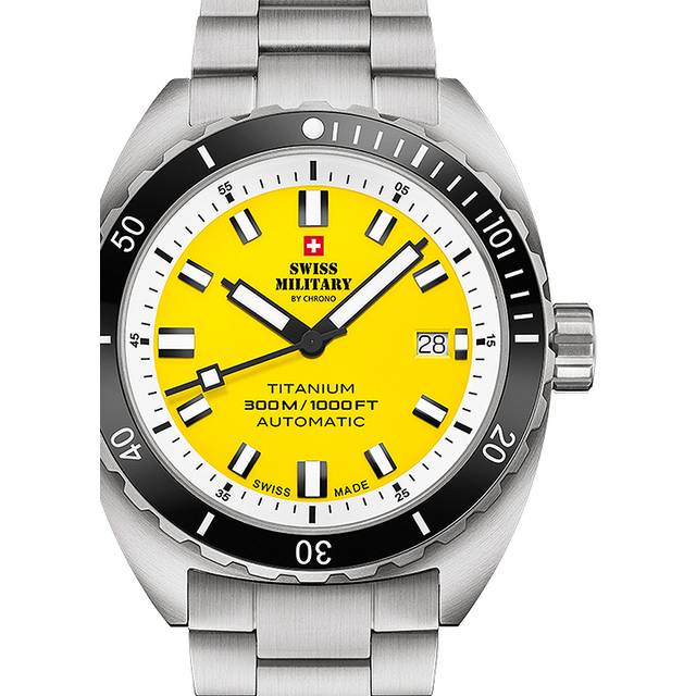 Swiss Military SMA34100.05 Diver Titanium Automatik Herrenuhr 42mm 30ATM