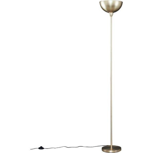 Modern Matt Gold Uplighter Floor Lamp with a Bowl Shaped Shade