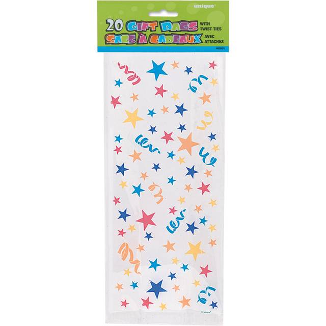 20 Stars Cellophane Gift Bags