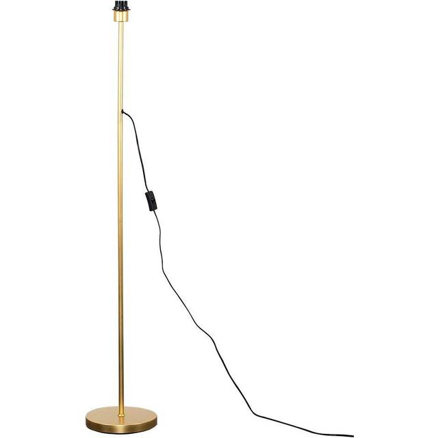 Modern Standard Floor Lamp Base in a Gold Effect Metal Finish