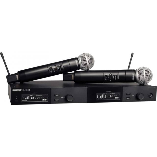 Shure SLXD24D/SM58-K59 Dubbla Trådlösa Handhållna Mikrofonsystem