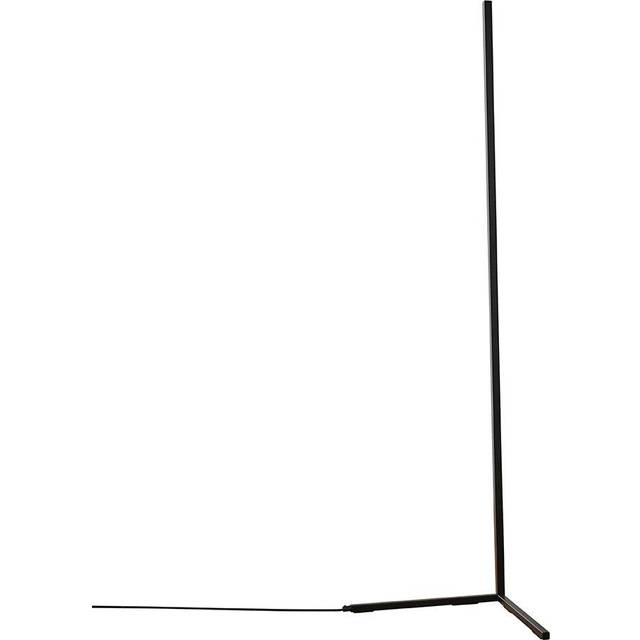 Minisun - Triton Modern 25W led Tri-Bar Black Corner Floor Lamp Warm White