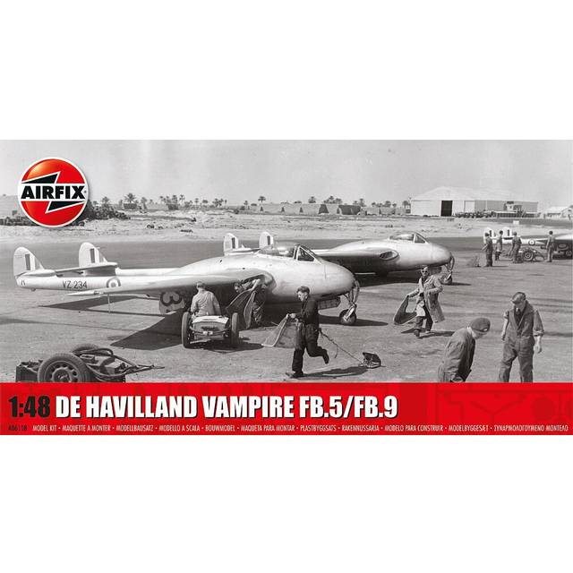 Airfix De Havilland Vampire FB.5/FB.9. 1:48 Model Kit