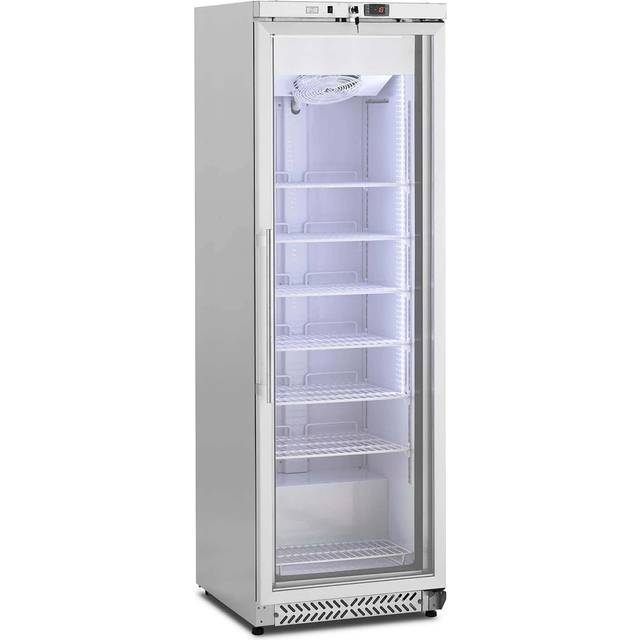 Freezer - 380 L - Royal Catering - glass door - Silver - refrigerant R290 RCLK-F380G