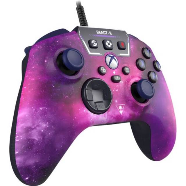 Turtle Beach React-R - Spelkontroll - kabelansluten - nebulosa - för Microsoft Xbox Series X, Microsoft Xbox Series S, Microsoft Xbox One, PC