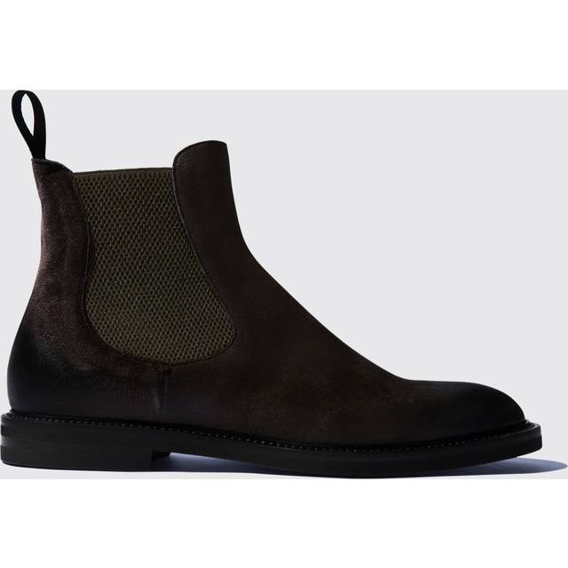Scarosso Hunter Brown - Man Chelsea Boots Brown Suede 44