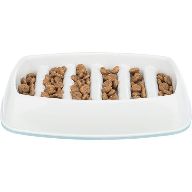 Trixie Slow Feeding Square skål - 250 ml - Vit