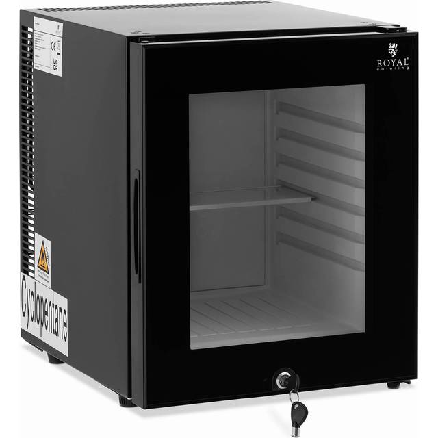 Minibar - 25 l - glass door - black - Royal Catering RCGK-MBG33L