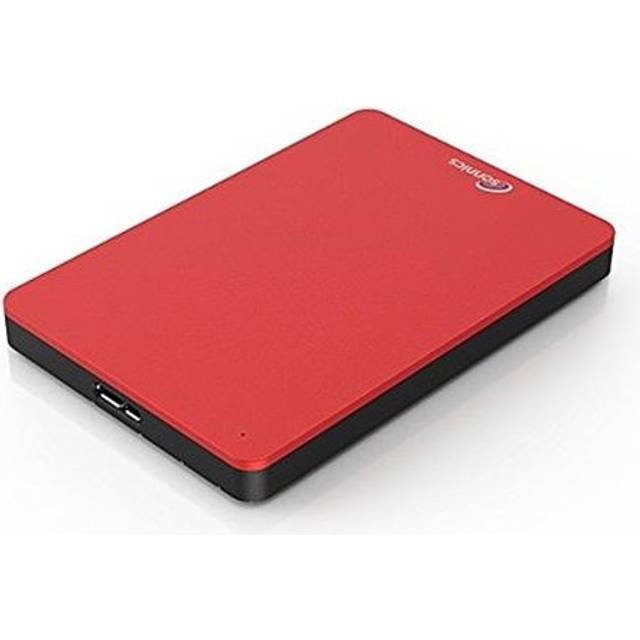 Sonnics 1TB Red External Portable Hard drive USB 3.0 super fast transfer speed for use with Windows PC, Apple Mac, XBOX ONE & PS4