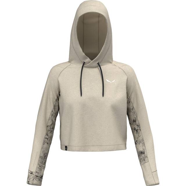 Salewa Lavaredo Hemp Women's Cropped Hoody, UK 10 Oatmeal - Beige