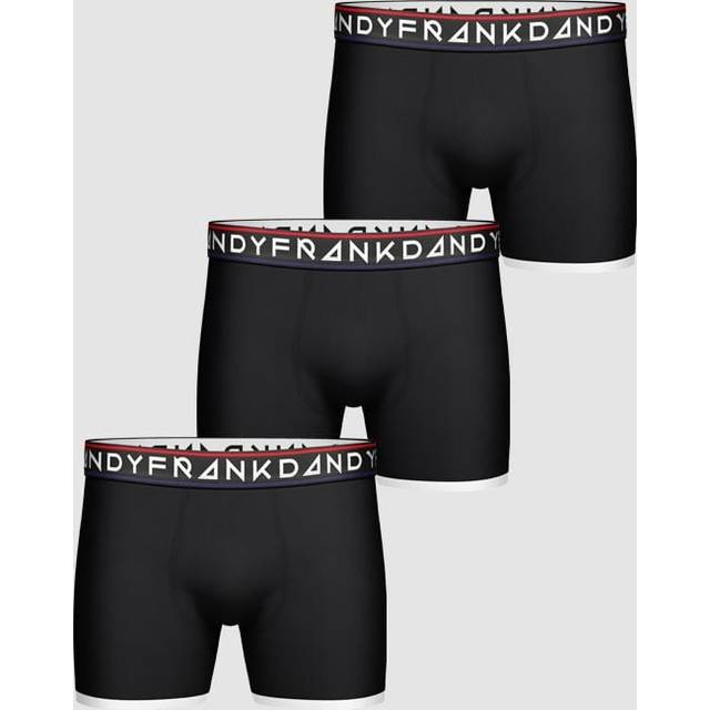 Frank Dandy Men's 3-pack Paul bambu boxerkalsonger, svart, L (3-pack), svart, L