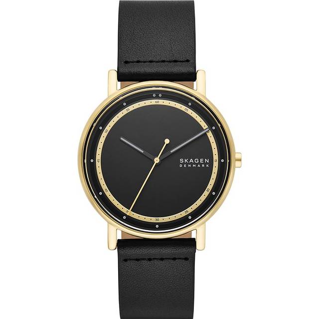 Skagen Signatur Mens Black Watch SKW6897 Leather (archived) - One Size