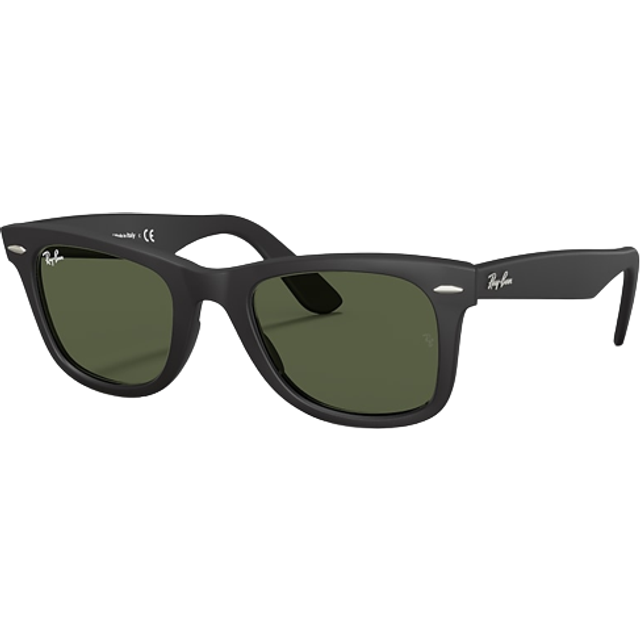 Ray-Ban RB2140F Original Wayfarer Asian Fit 901S 52 Svarta Solglasögon Män