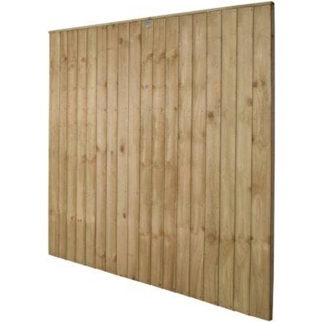 Forest Garden 6ft x 6ft (1.83m x 1.85m) Pressure Treated Closedboard Fence Panel, Brown