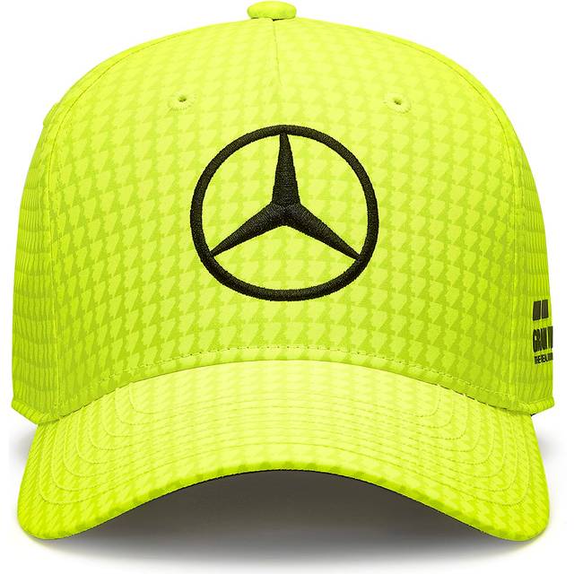 MERCEDES AMG PETRONAS Formula One Team – barn 2023 Lewis Hamilton keps – neongul – storlek: en storlek, GUL