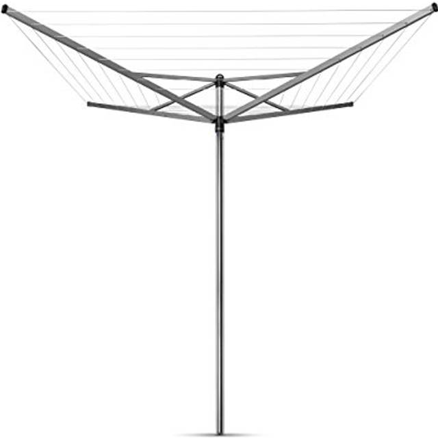 Brabantia - Topspinner - 40 Metres of Clothes Line - UV-Resistant & Non-Slip Lining - Smooth Turns - Umbrella System - Rotary Dryer with Ground Spike