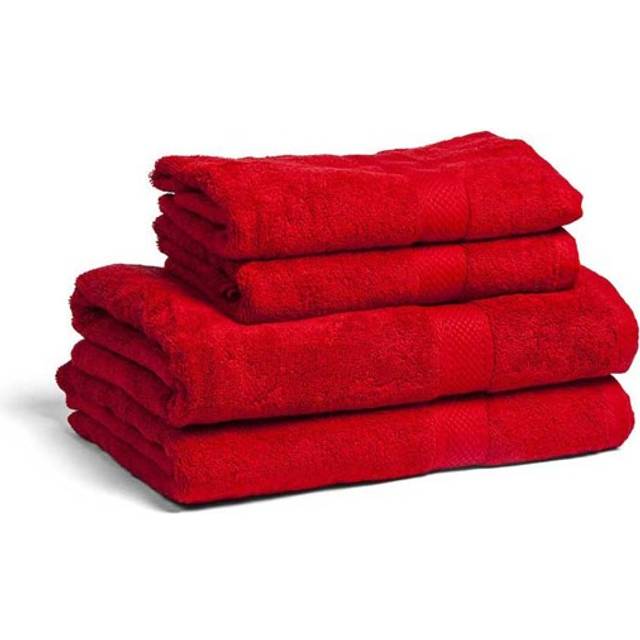 Frottéhandduk Fairtrade Röd 70x130