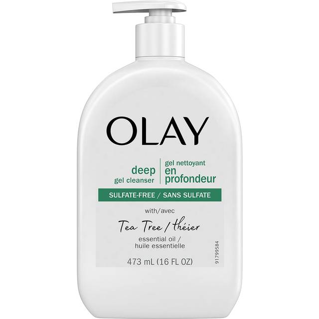 Olay Deep Gel Cleanser with Tea Tree Essential Oil, 16 Oz