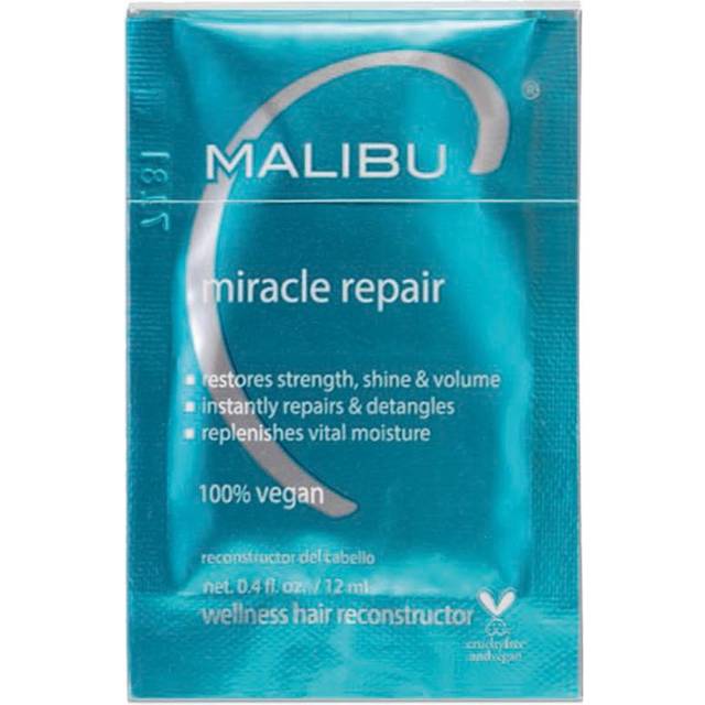 Malibu C Miracle Repair Hair Reconstructor (1 Packet) - Nourishing Hair Repair Treatment for Weak  Damaged Strands - Flax Protein & Vitamin B5 for Hai