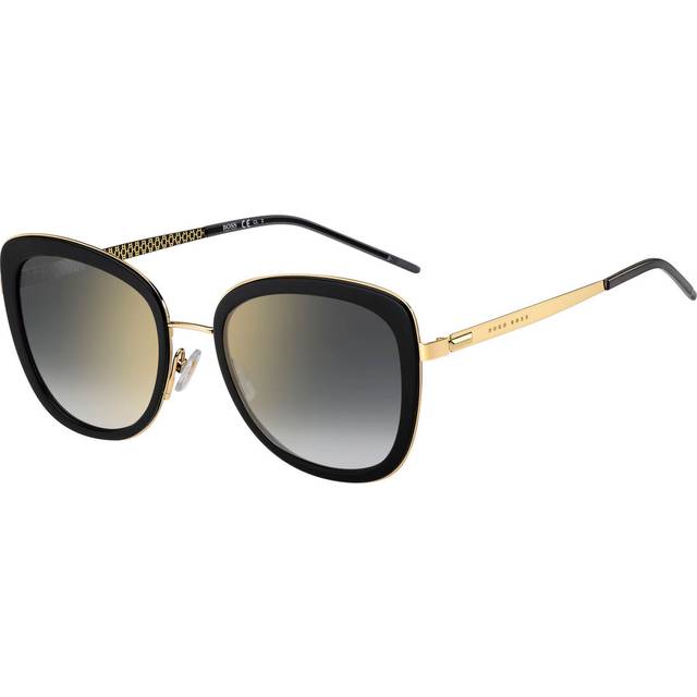 Hugo Boss Butterfly Womens Gold Black Grey Gradient Mirror 1209/S Metal (archived) - One Size
