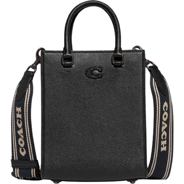 Coach Tote 16 Leather Bag - Black