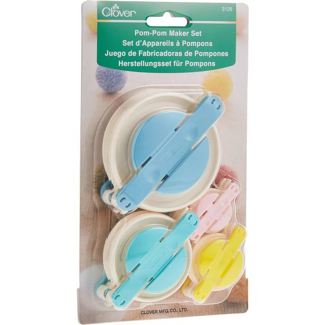 Clover Pom Pom Maker Set - 4 Pack (35, 45, 65 & 85 Diameter)