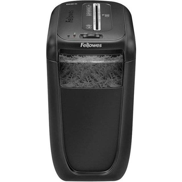 Fellowes Powershred 60Cs Dokumentförstörare, Svart, 22 L