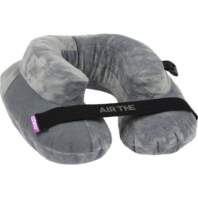 Cabeau Air TNE Inflatable Travel Neck Pillow Lightweight Inflatable Core  Customized Fit  Adjustable Chin Strap  with Compact Carrying Case