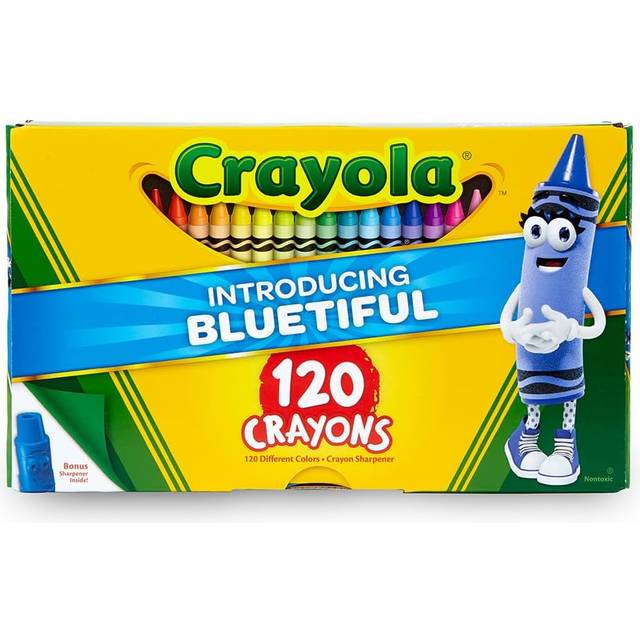 Crayola 120 Wax Crayons With Sharpener Different Colours