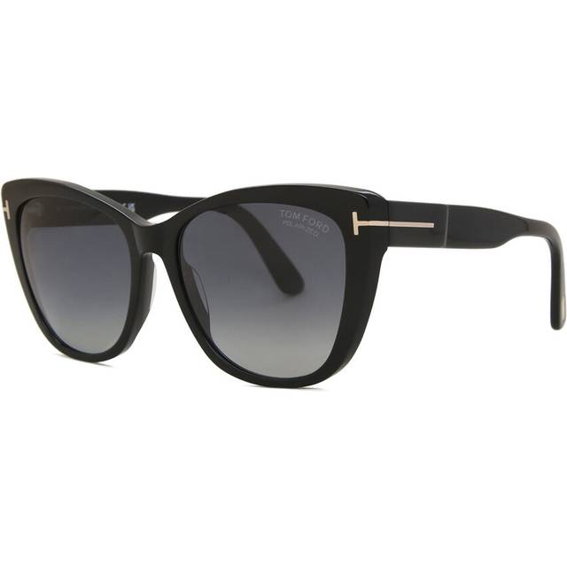 Men's Tom Ford Smoke Polarized Lens Shiny Black Sunglasses