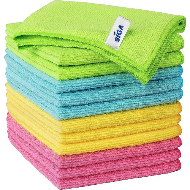 Microfiber Cleaning Cloth,Pack of 12, Size:30 x 30 cm