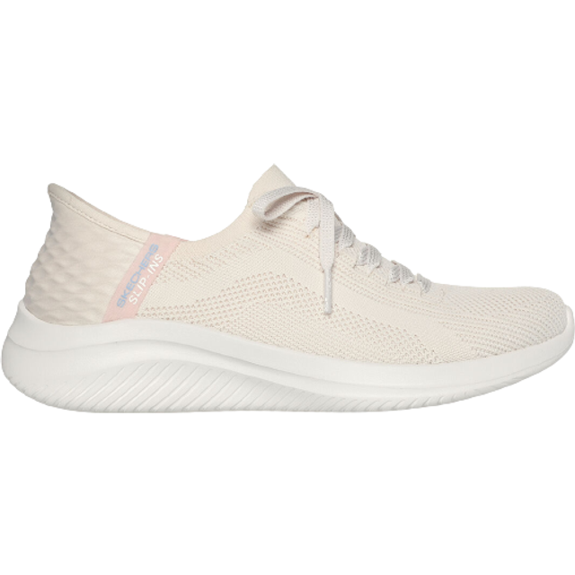 Women's Skechers Women's Ultra Flex 3.0 - Brilliant Trainer in Natural - Cream - Size: 3