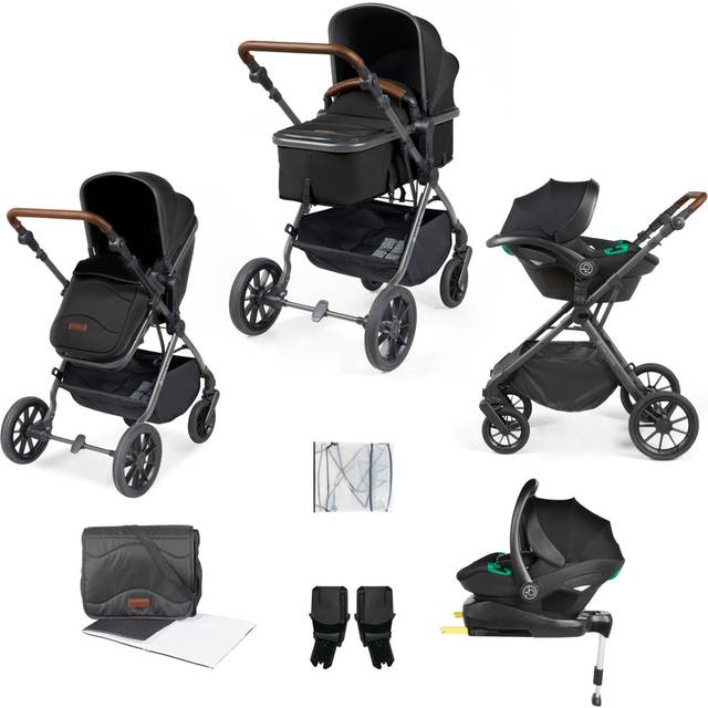 Ickle Bubba Cosmo all-in-one i-Size Travel System  Black/Grey/Tan/ Pack Size 1