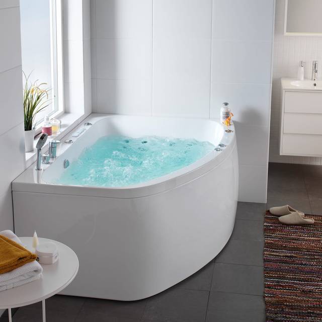 Massagebadkar Aqua 160 Duo Upgrade R (Utan Blandare)