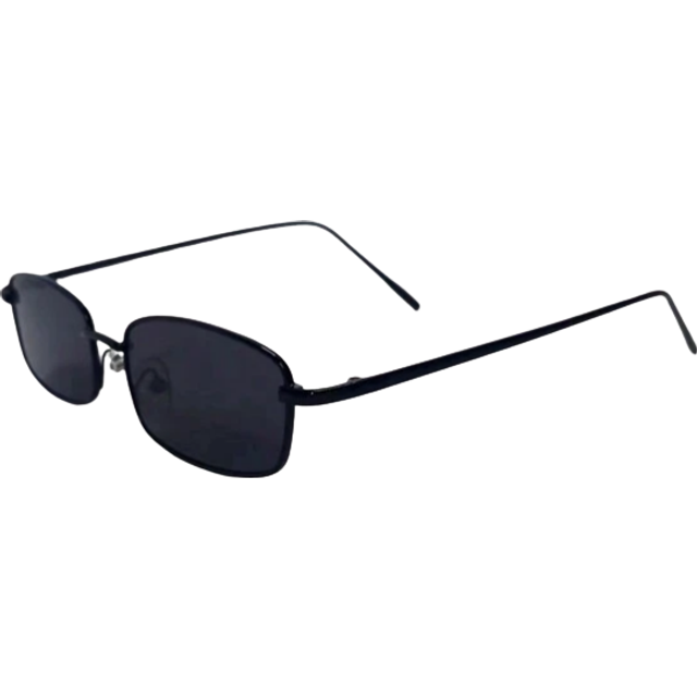 POLASUP 1pc MINI Retro Square Metal Frame Fashionable Fashion Glasses, Black, Red Color, Y2K Punk Style, Summer Accessory Prop