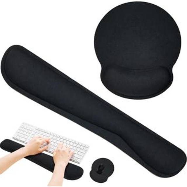 Ergonomiskt Tangentbord och Musmatta - Svart