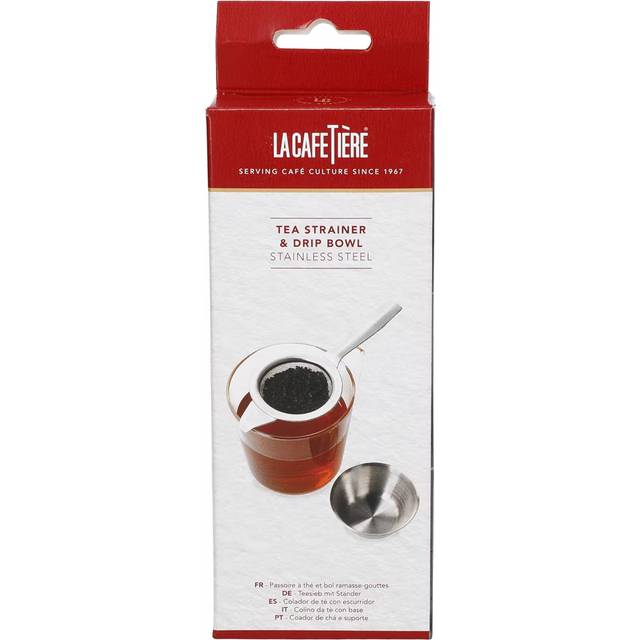 S/S Tea Strainer with Drip Stand (Each)