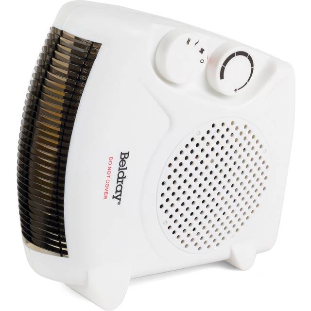 Beldray Electric Upright/Flatbed Fan Heater 2000W Portable Thermostat