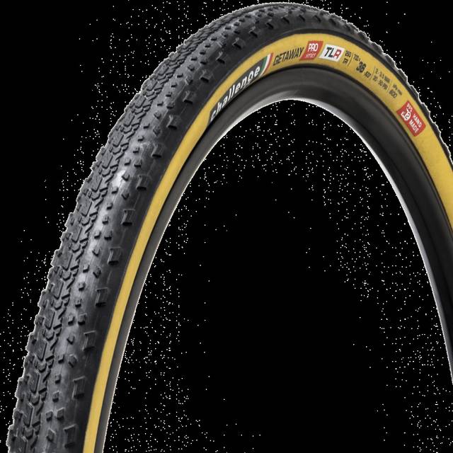 Challenge Getaway Pro Handmade TLR Gravel Tyre - Black/Tan